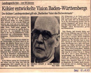 Köhler entwickelte Vision Baden-Württembergs.