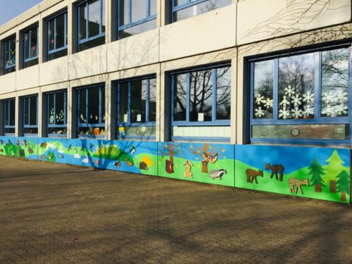 Enthüllung der neuen Außenfassade